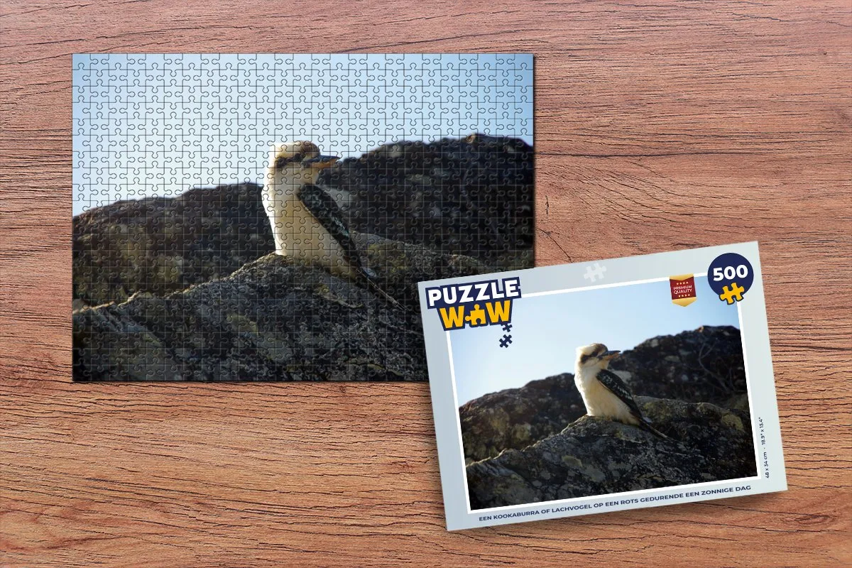 PuzzleWow Legpuzzel Kookaburra 500 Stuks - Multicolor