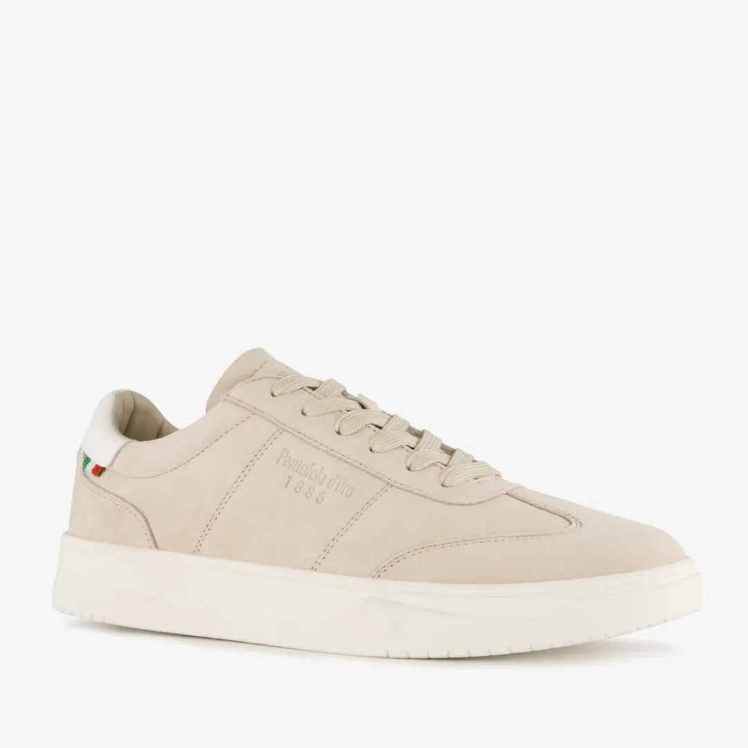 Pantofola d'Oro leren heren sneakers beige