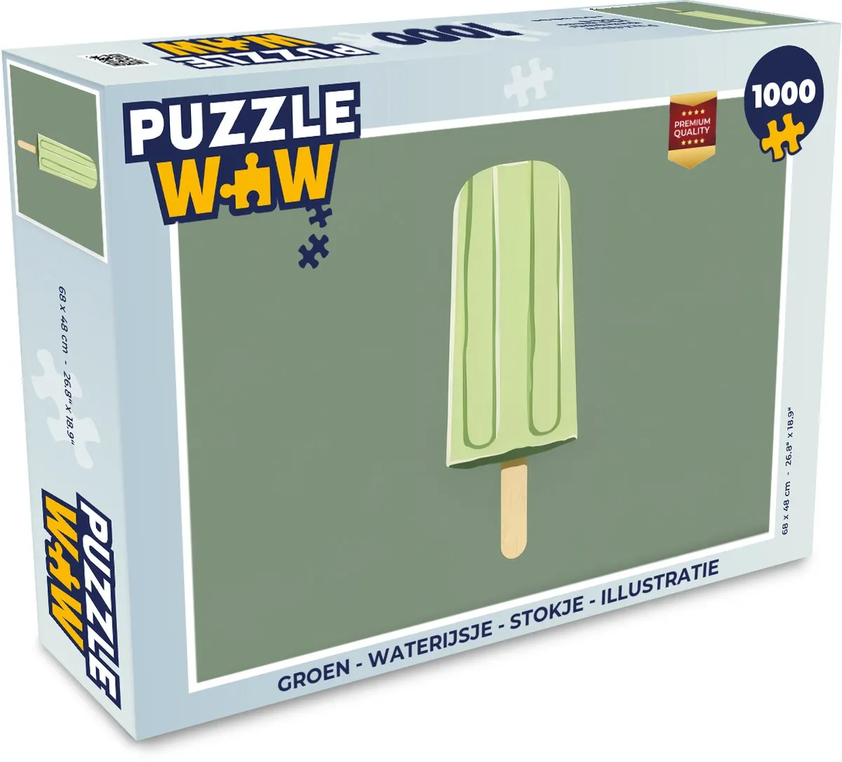 PuzzleWow Waterijsje Groen Legpuzzel 1000 Stuks