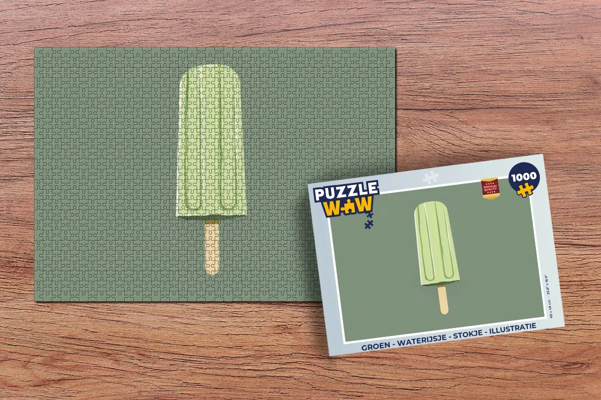 PuzzleWow Waterijsje Groen Legpuzzel 1000 Stuks