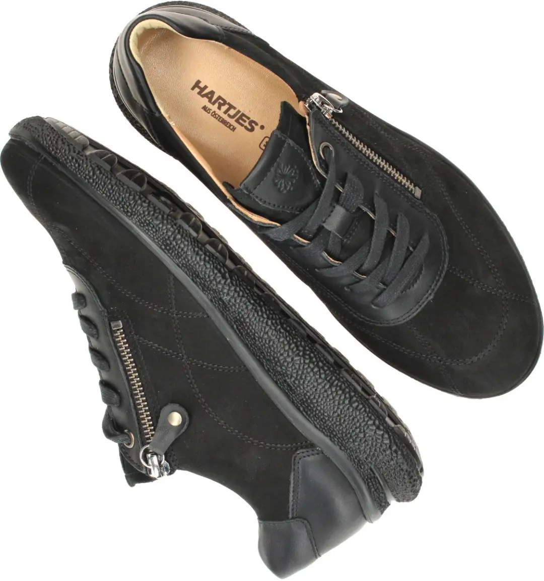 Hartjes Sneakers - Dames - Zwart - Maat:39 - afbeelding 3 van 6