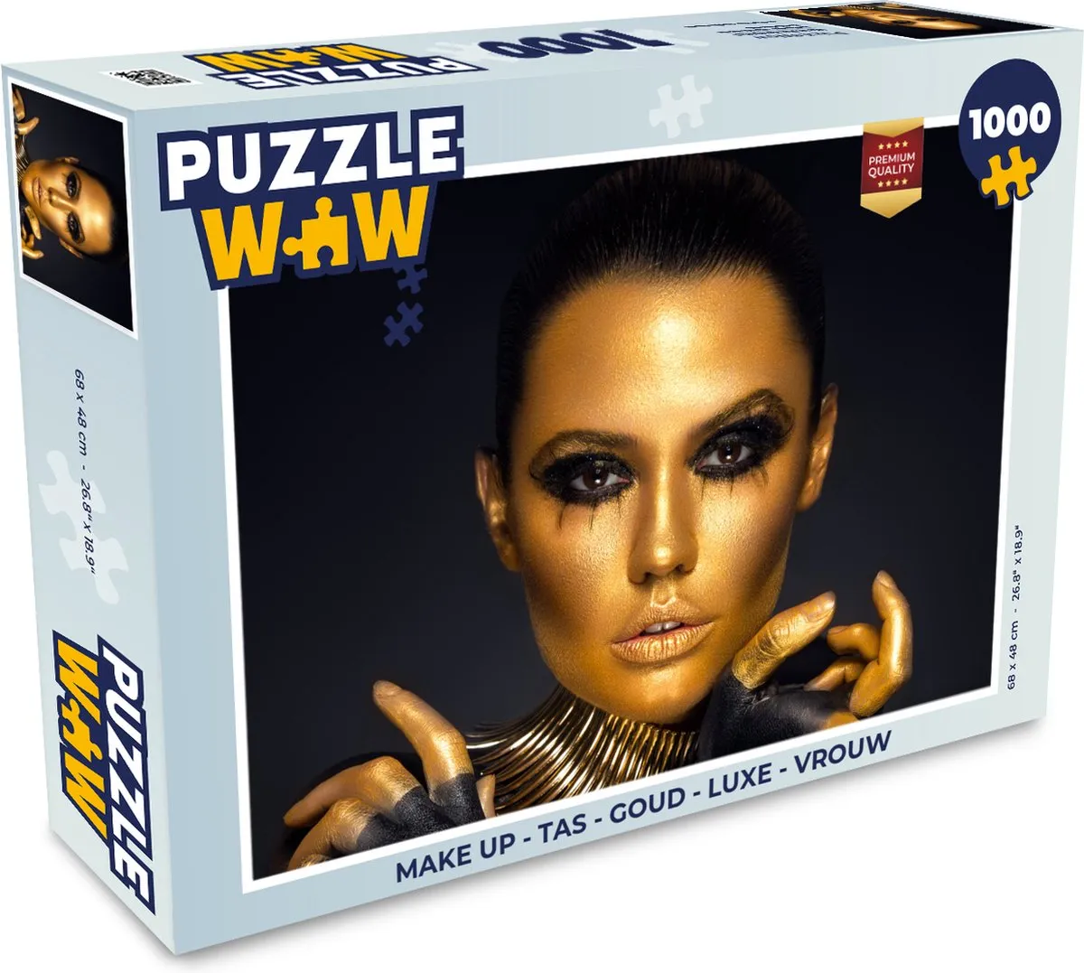 PuzzleWow Make Up Tas Puzzel 1000 Stuks - Multicolor