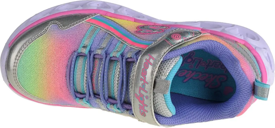 Skechers Rainbow Lux Meisjes Sneakers - Zilver - 33