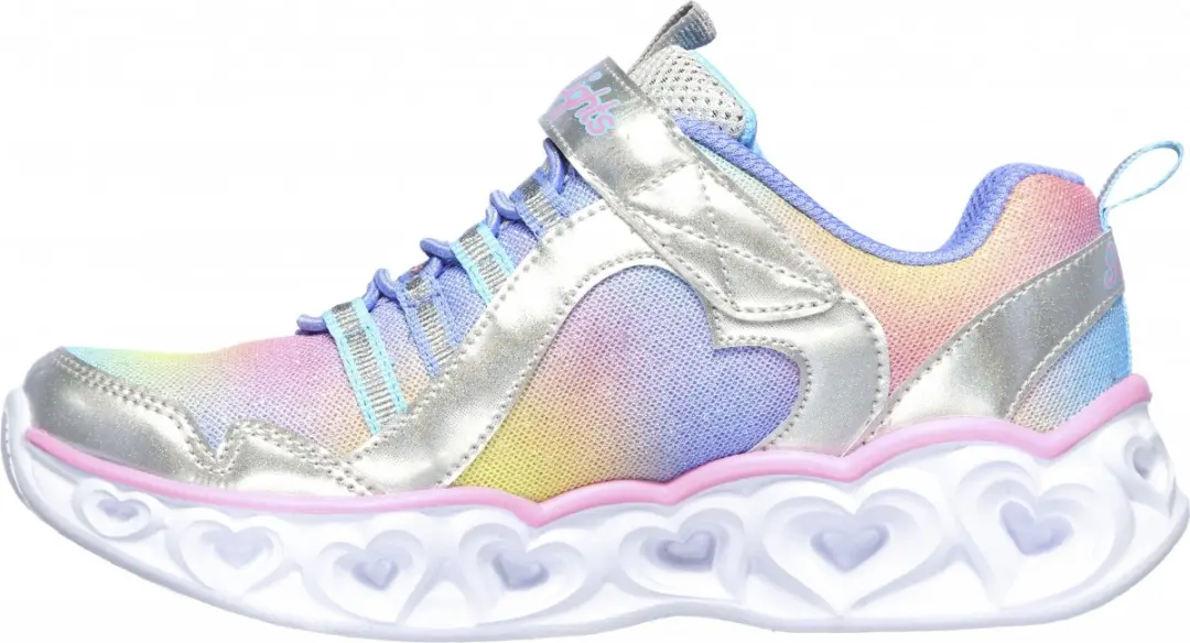 Skechers Rainbow Lux Meisjes Sneakers - Zilver - 33 - afbeelding 6 van 6