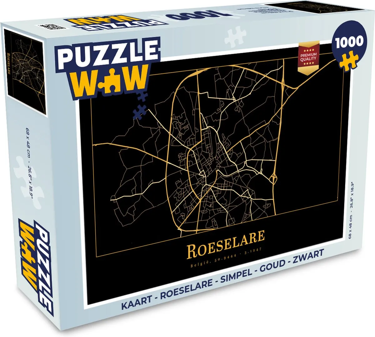 PuzzleWow Roeselare Legpuzzel 1000 Stuks