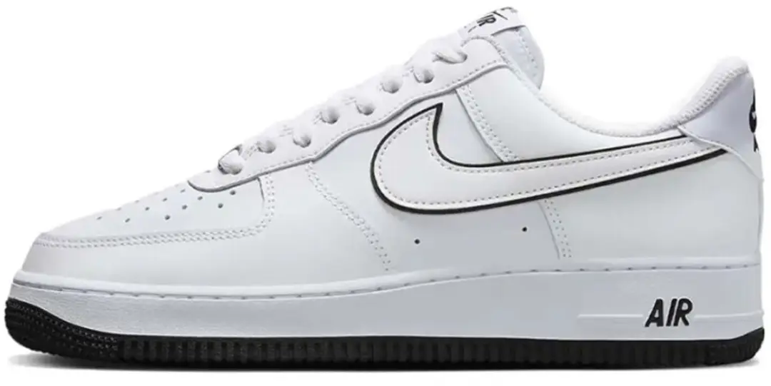Nike Air Force 1 '07 Low 'White Black Outline Swoosh'