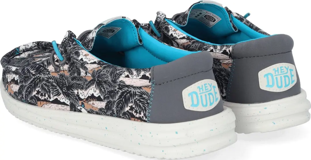 HEYDUDE Wally H2O Heren Instappers - Maat 46 - Zwart - afbeelding 5 van 6