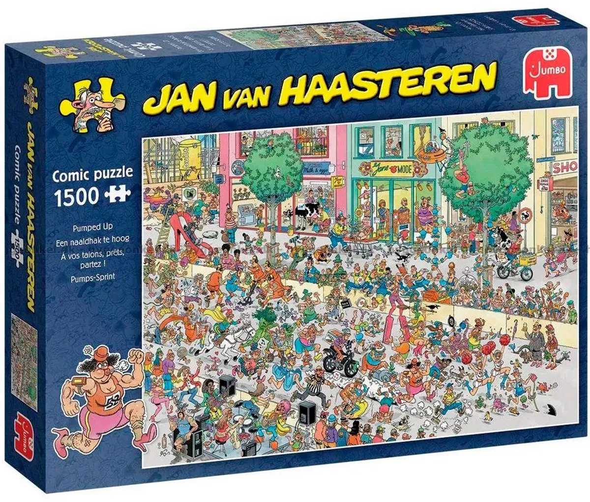 Jumbo Jan van Haasteren Een naaldhak te hoog Legpuzzel 1500 Stuks - Multicolor - afbeelding 6 van 6