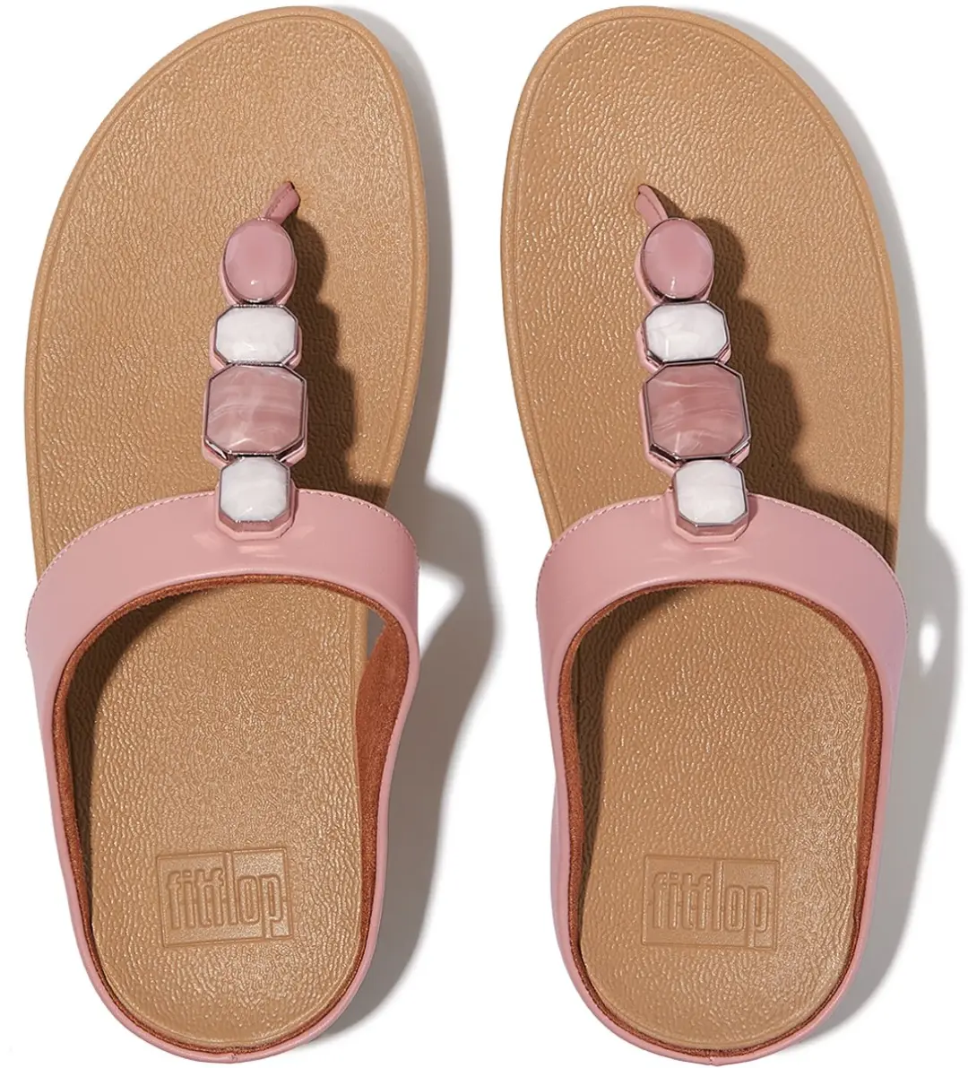 FitFlop Fino IU9 Toe-Post Sandalen - Soft Blush - afbeelding 5 van 5