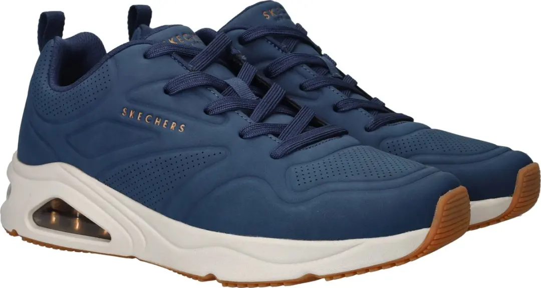 Skechers Tres-Air Uno Casairal Heren Sneakers - 45 - Navy - afbeelding 4 van 6