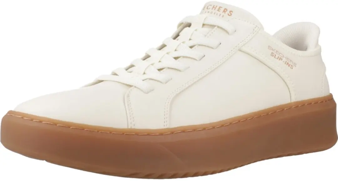 Skechers Slip-ins Court Break Heren Sneakers - Wit - afbeelding 3 van 6