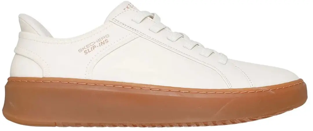 Skechers Slip-ins Court Break Heren Sneakers - Wit - afbeelding 5 van 6