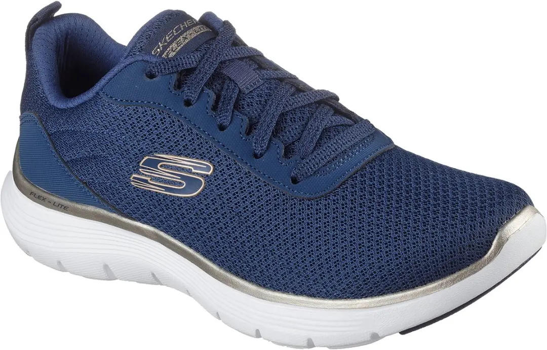 Skechers Dames Flex Appeal 5.0 Uptake Sneakers 150206 NVGD Navy Gold