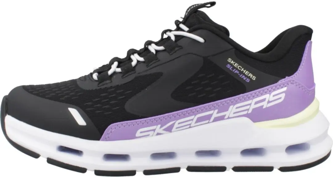Skechers Glide-Step Vista Lane Sneakers - Meisjes 33 - Zwart - afbeelding 2 van 6