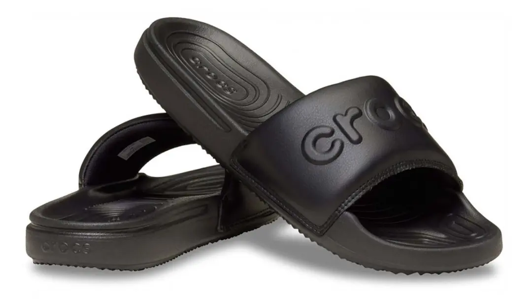 Crocs All Day Slide Badslippers Heren 46/47 - Zwart - afbeelding 3 van 6
