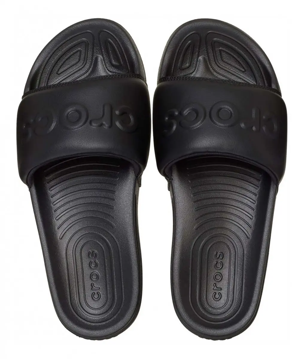 Crocs All Day Slide Badslippers Heren 46/47 - Zwart - afbeelding 2 van 6