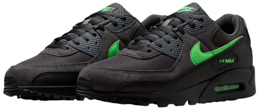 Nike Air Max 90 Sneakers - Heren 42 - Antraciet/Groen - afbeelding 6 van 6