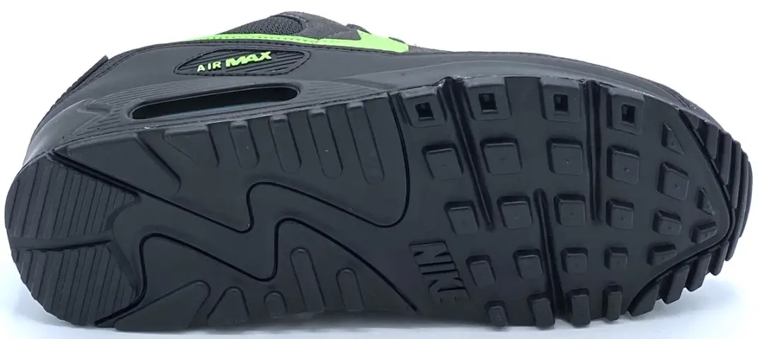 Nike Air Max 90 Sneakers - Heren 42 - Antraciet/Groen - afbeelding 4 van 6