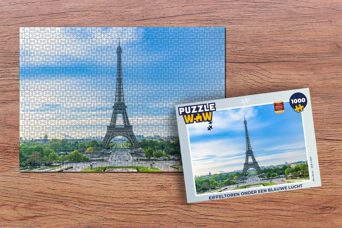 PuzzleWow Legpuzzel Eiffeltoren 1000 Stuks - Multicolor