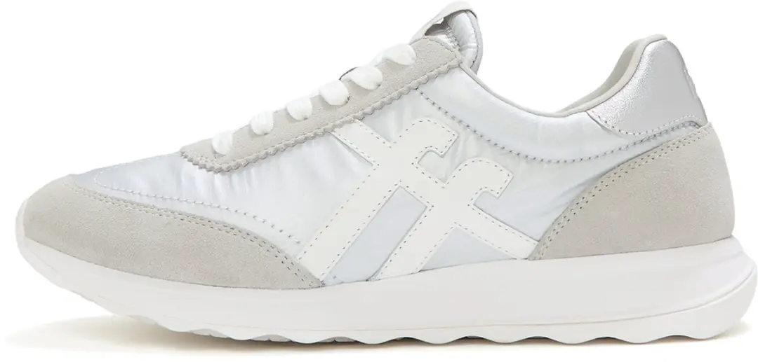 FitFlop Retro-Q FF Metallic-Fabric/Suede Sneakers Dames Sneakers