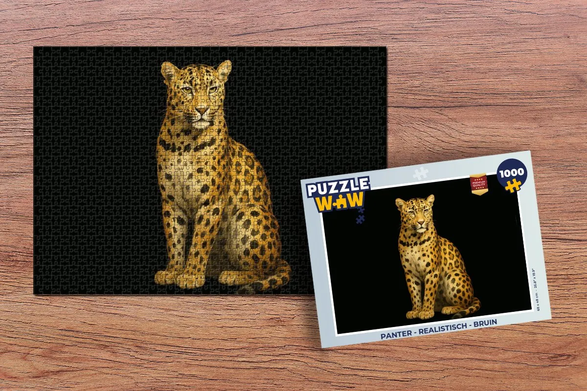 PuzzleWow Panter Legpuzzel 1000 Stuks - Realistisch