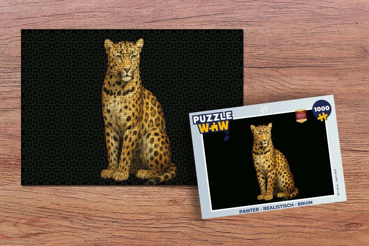 PuzzleWow Panter Legpuzzel 1000 Stuks - Realistisch