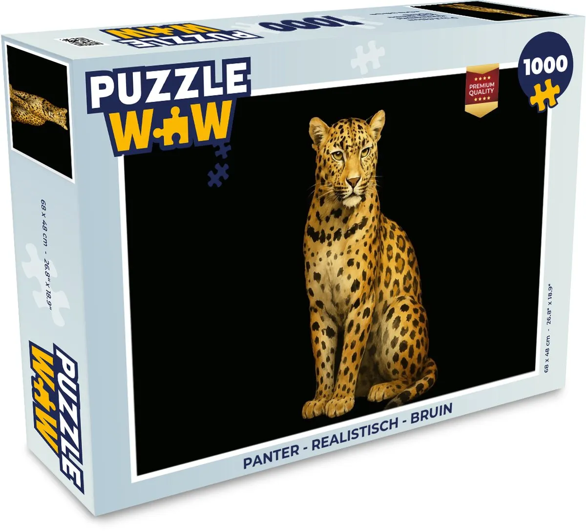 PuzzleWow Panter Legpuzzel 1000 Stuks - Realistisch