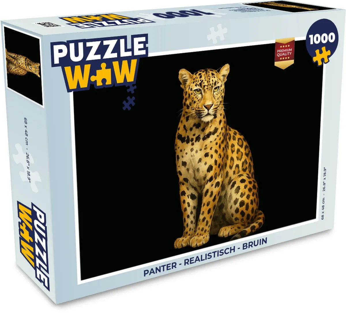 PuzzleWow Panter Legpuzzel 1000 Stuks - Realistisch