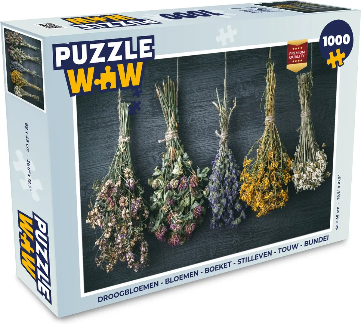 PuzzleWow Droogbloemen Legpuzzel 1000 Stuks