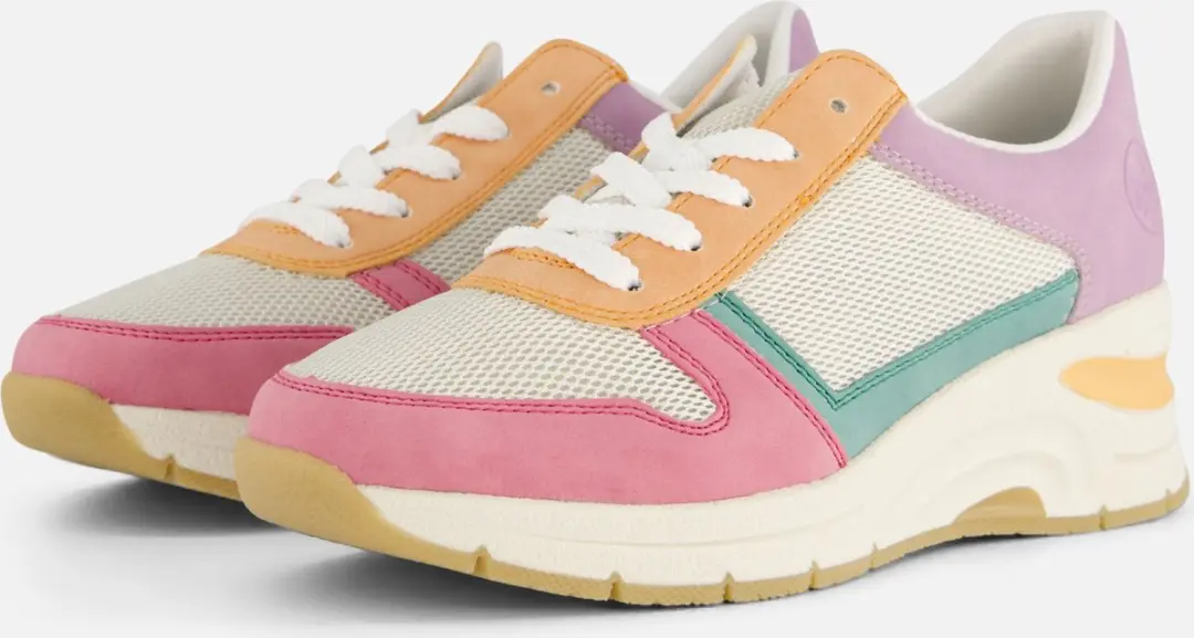 Rieker Libelle Sneakers roze Textiel