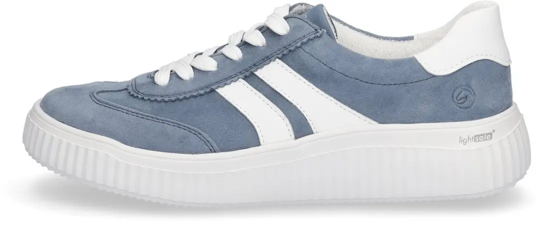 Remonte Sneakers Dames suede combi 4581 - Maat 37 - Blauw - afbeelding 2 van 6