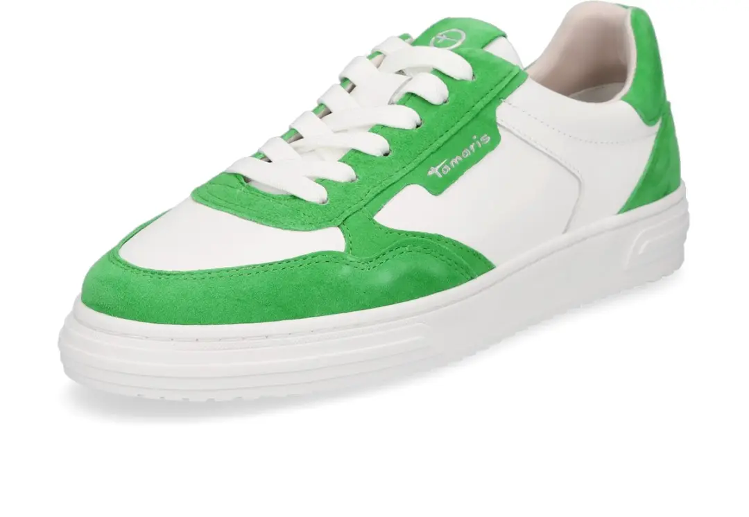 Tamaris 1-23617-42 700 dames lage sneaker damesschoenen M2361742 groen