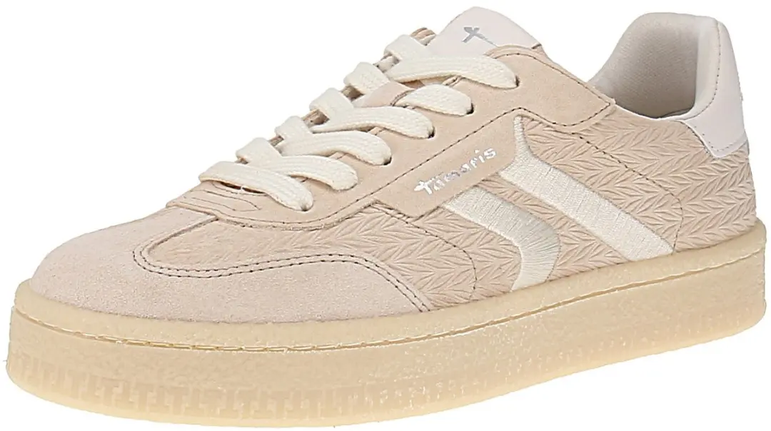 Tamaris Sneakers Laag Beige Suede - afbeelding 3 van 6