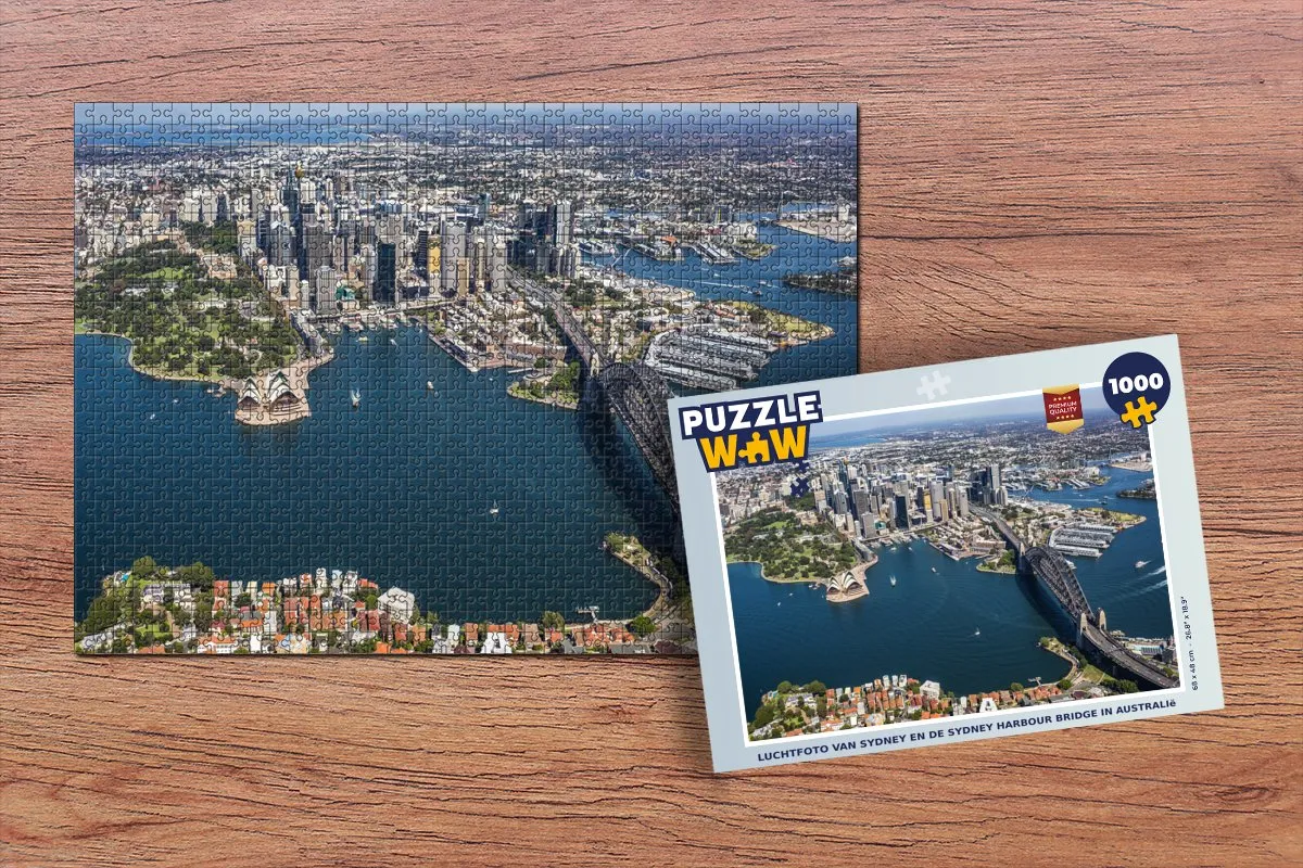 PuzzleWow Sydney Harbour Bridge Legpuzzel 1000 Stuks