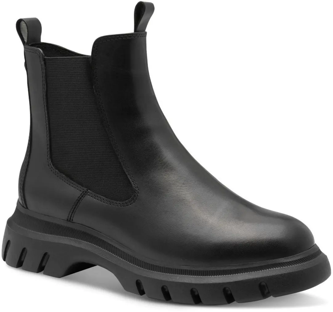Marco Tozzi Dames Chelseaboot 2-26424-45 001 F-breedte Maat: 41 EU