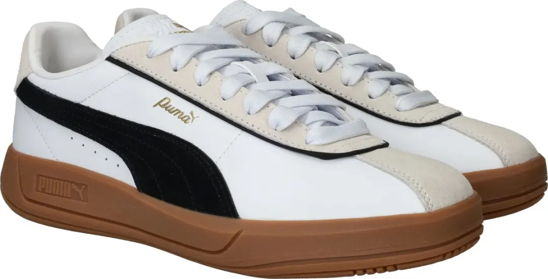 PUMA Club Klassika Dames Sneakers 40 - Wit/Zwart/Wit - afbeelding 4 van 6