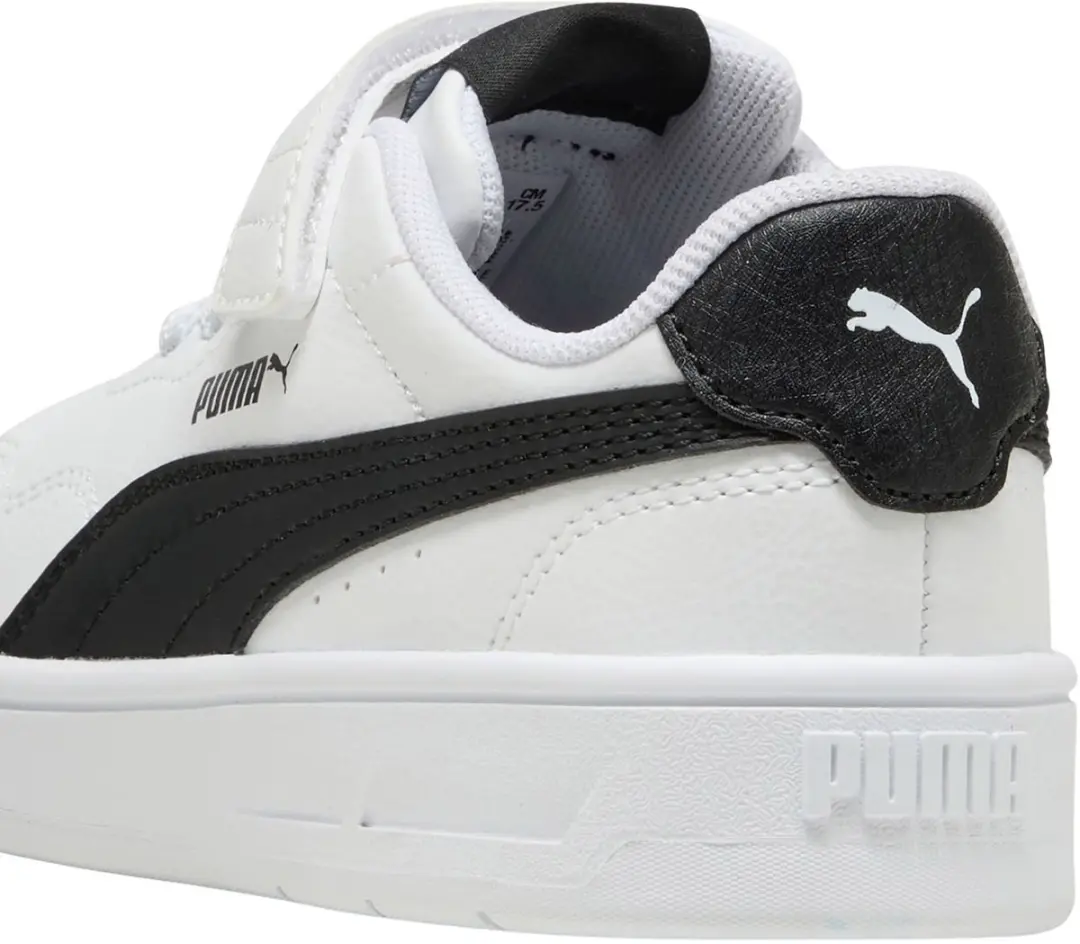 PUMA Court Lally AC PS Sneakers Junior - Wit/Zwart - afbeelding 4 van 6