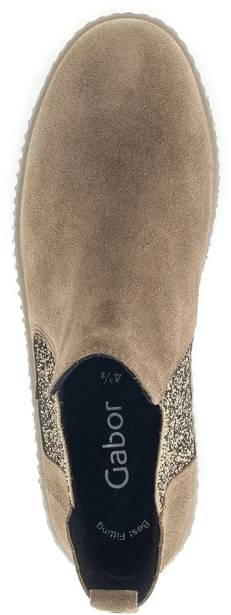 Gabor Dames Chelsea-boot Taupe - 42 - afbeelding 2 van 6