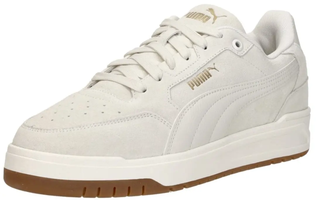 PUMA Shuffle Downtown SD Unisex Sneakers - 45 - Warm White/Vapor Gray/PUMA Gold - afbeelding 5 van 6