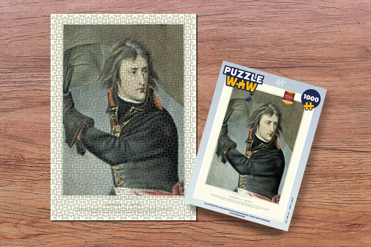 PuzzleWow Napoleon Bonaparte Legpuzzel 1000 Stuks - Multicolor