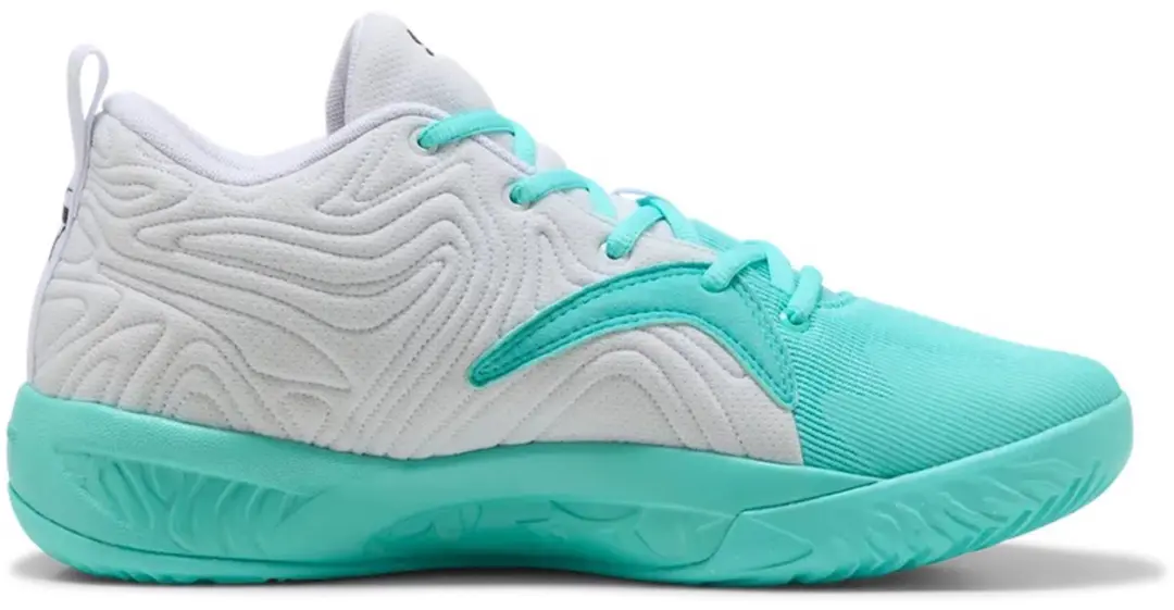 PUMA Court Pro 3 Mid Basketbalschoenen - Wit/Zwart - afbeelding 4 van 6