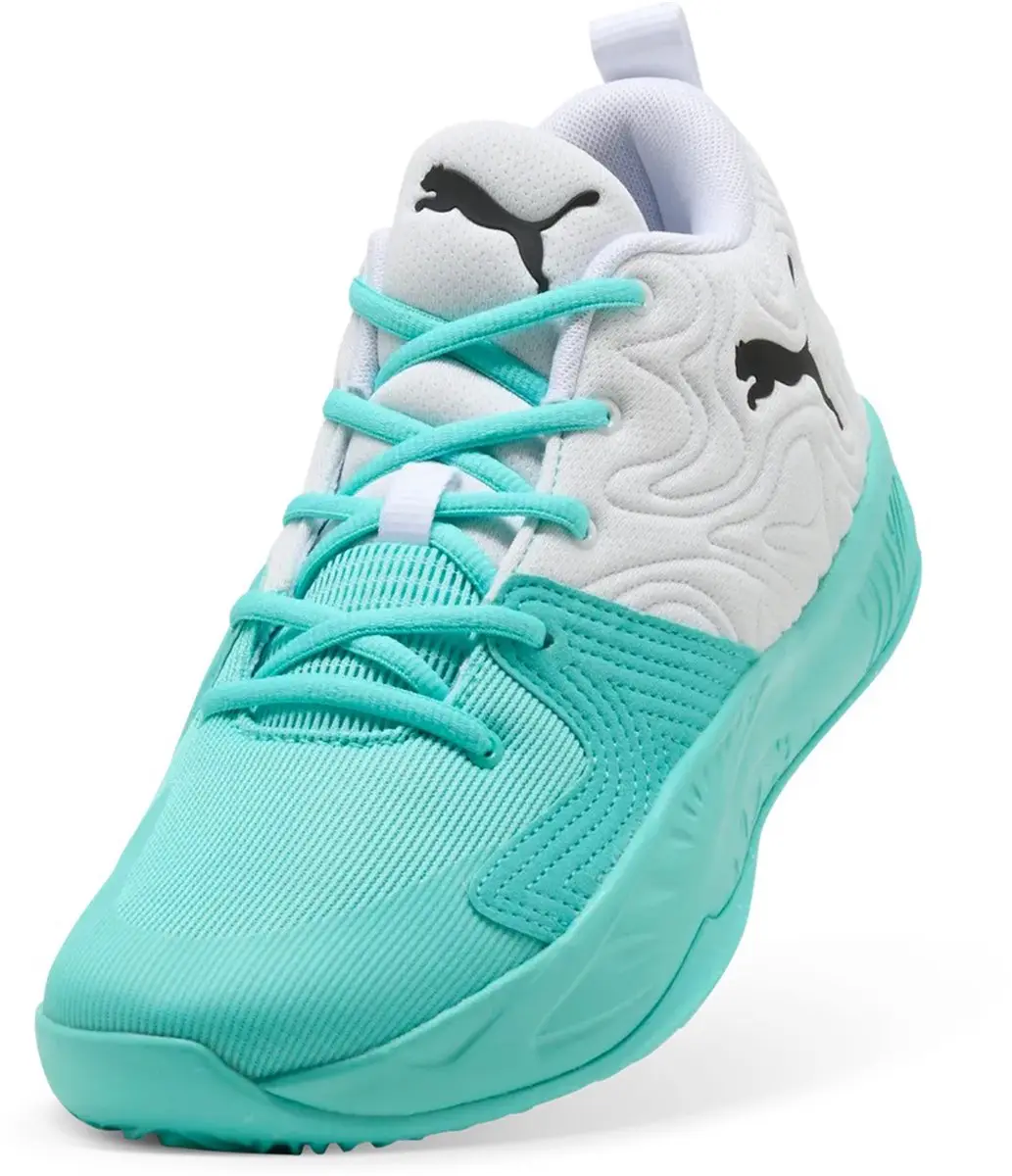 PUMA Court Pro 3 Mid Basketbalschoenen - Wit/Zwart - afbeelding 5 van 6