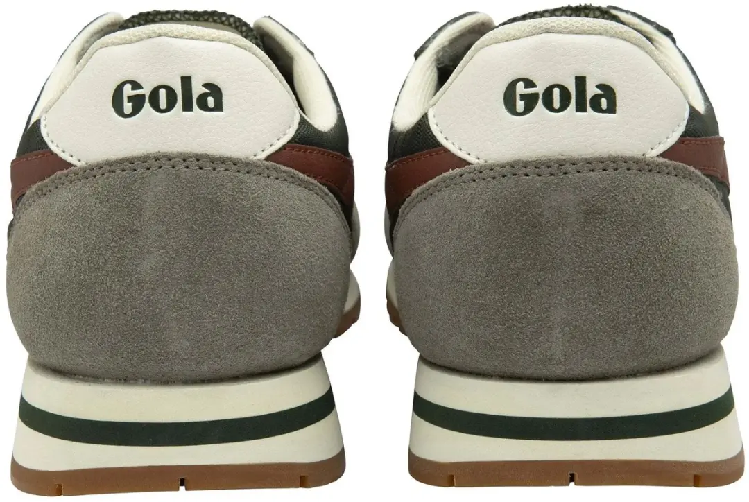 Gola Daytona CMA592 Trainers - 41 - Dark Khaki/Rhino/Rust - afbeelding 4 van 6