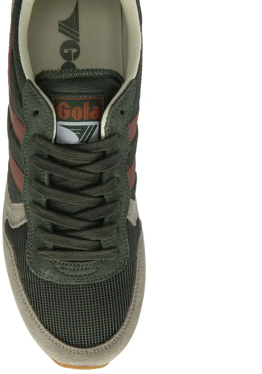 Gola Daytona CMA592 Trainers - 41 - Dark Khaki/Rhino/Rust - afbeelding 2 van 6