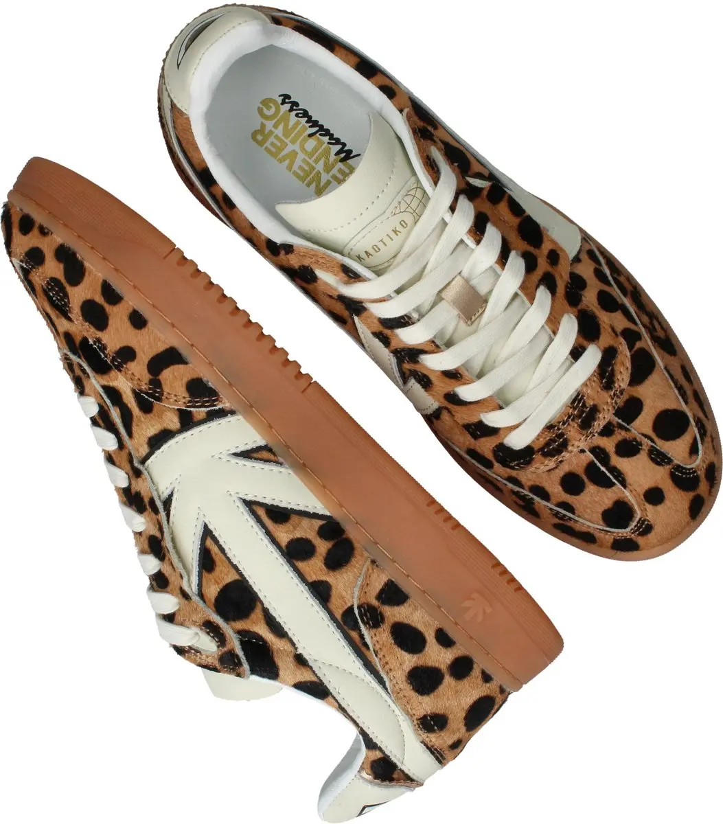 Kaotiko Boston V Leopard Dames Sneakers - Multi - Maat 39 - afbeelding 6 van 6