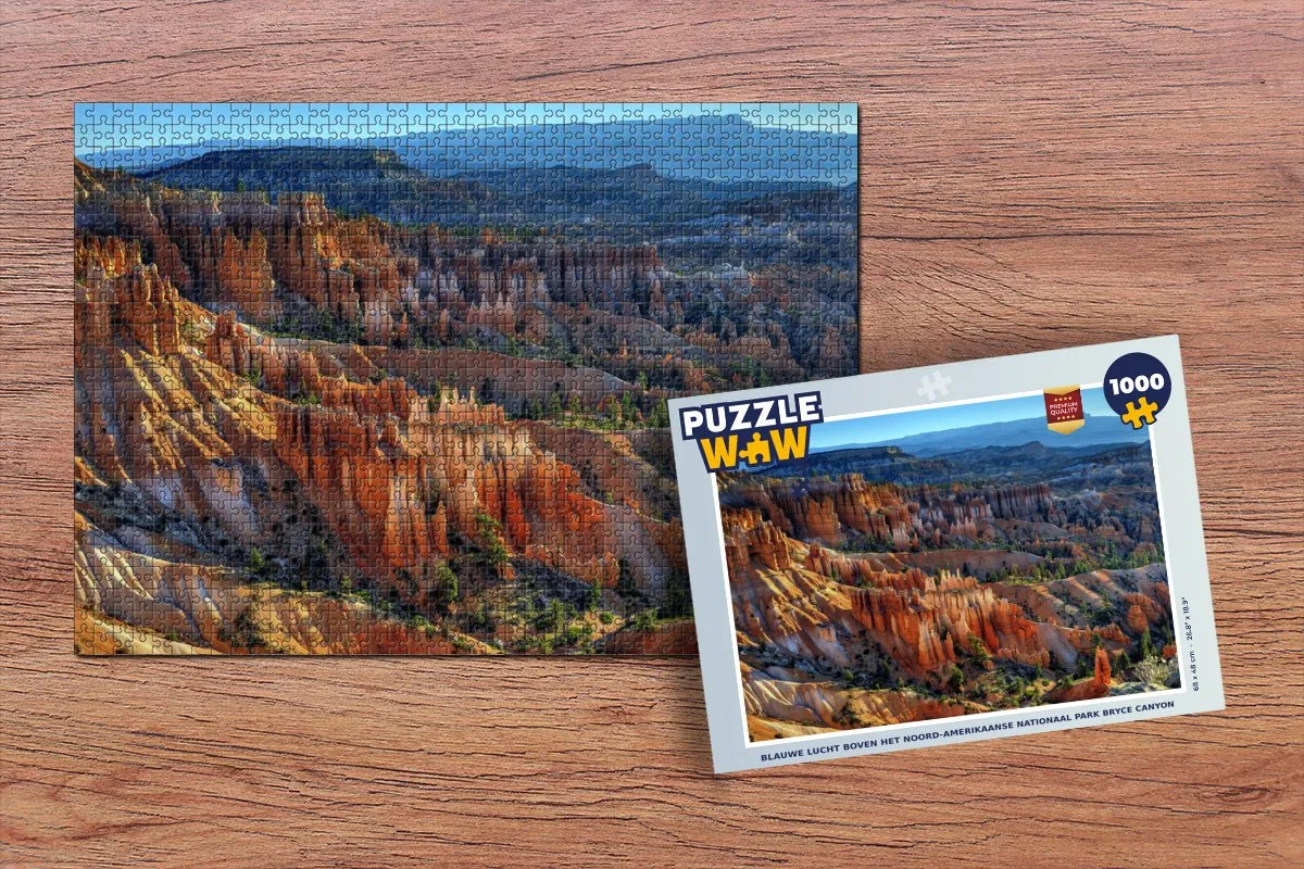 PuzzleWow Bryce Canyon Legpuzzel 1000 Stuks - Multicolor
