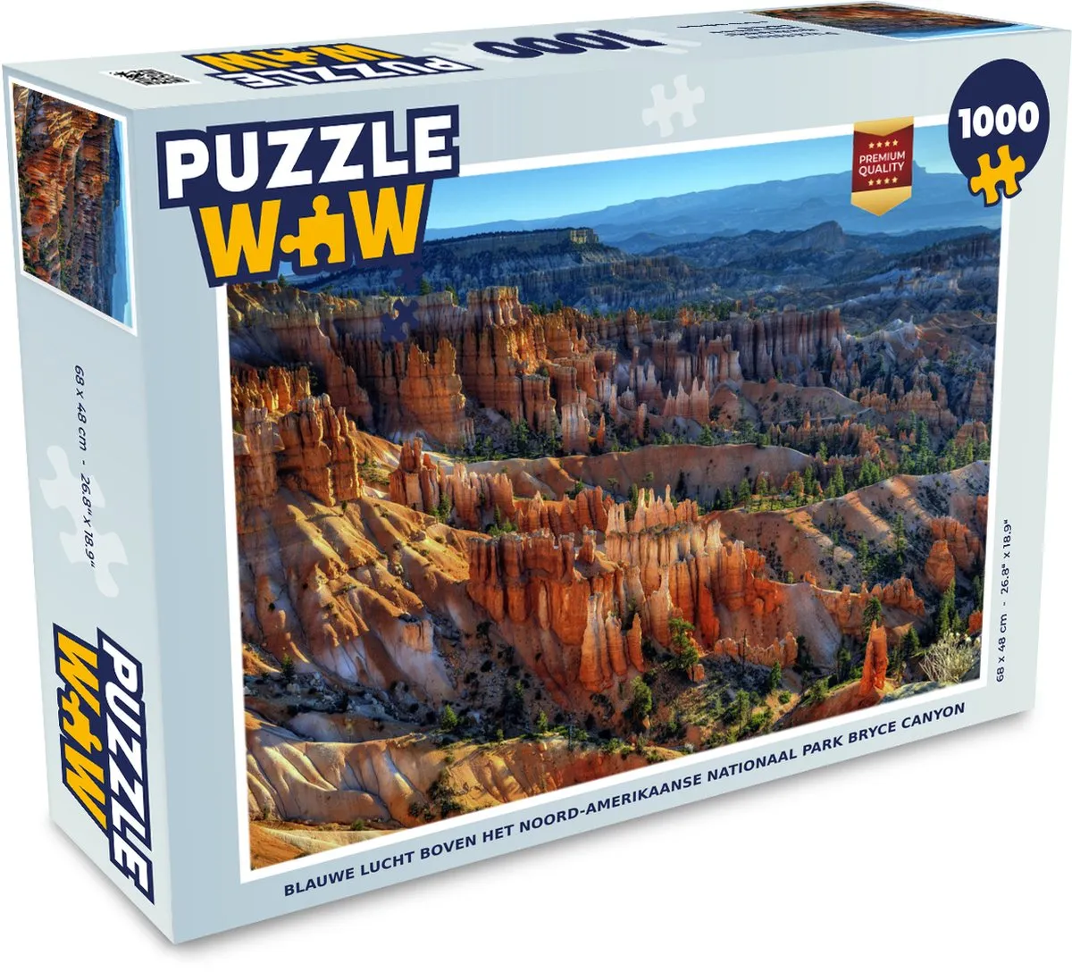 PuzzleWow Bryce Canyon Legpuzzel 1000 Stuks - Multicolor