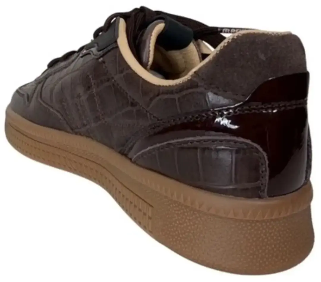 Maruti Yale Leather Croco Brown D66 Sneakers - Bruin - 41 - afbeelding 5 van 6
