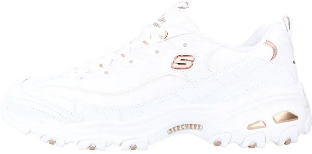 Skechers D’Lites Fresh Start Trainers 11931-WTRG - Wit - afbeelding 2 van 6