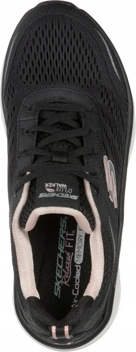 Skechers D’Lux Walker Infinite Motion 149023-BKPK Sneakers - 37 - Zwart/roze - afbeelding 2 van 6